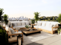 Fulton in ENY Rooftop greenery sitting arrangement