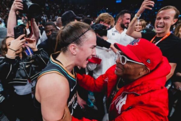 Spike Lee at Liberty Title Win in Brooklyn photo by NY Liberty