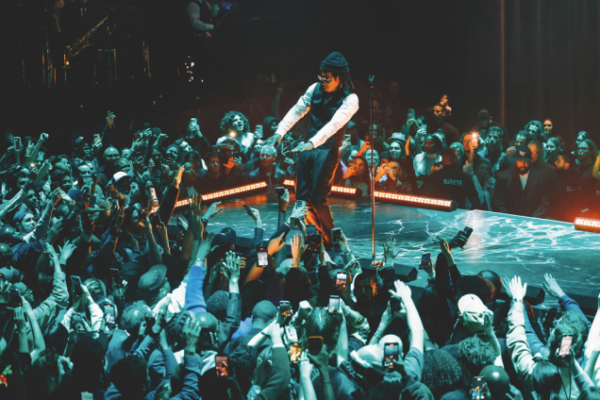 JAY-Z performance in Paris on April 14, 2023 to honor Andy Warhol and Jean-Michel