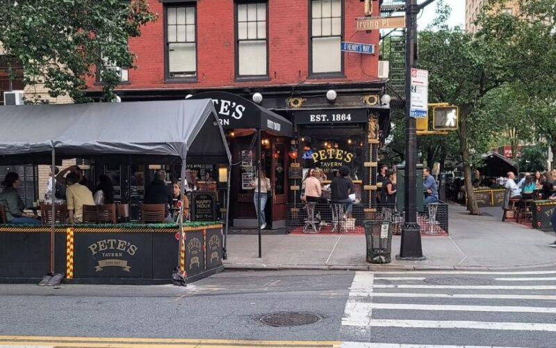 xterior of Pete's Tavern. photo Courtest: Pete's Tavern