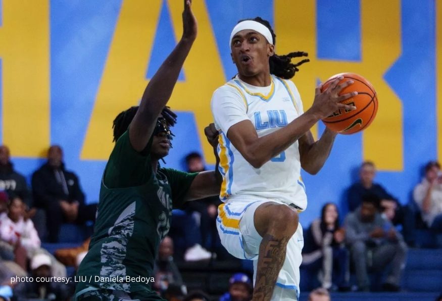 Malachi Davis’ 20 Leads LIU Rally To Clinch Share Of NEC Title