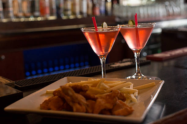 Martini and fries