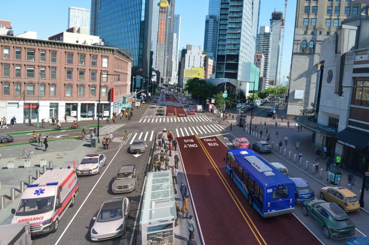 New Bus Lanes on Flatbush Avenue Aim to Cut Travel Time