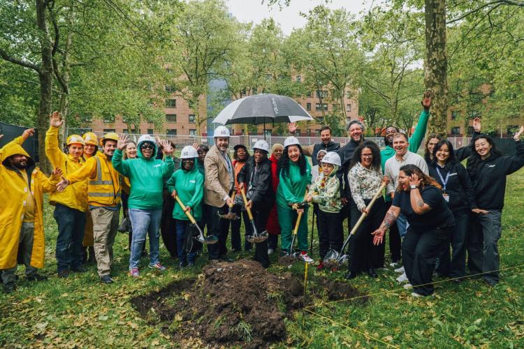 NYCHA Marlboro Green Space Project Breaks Ground